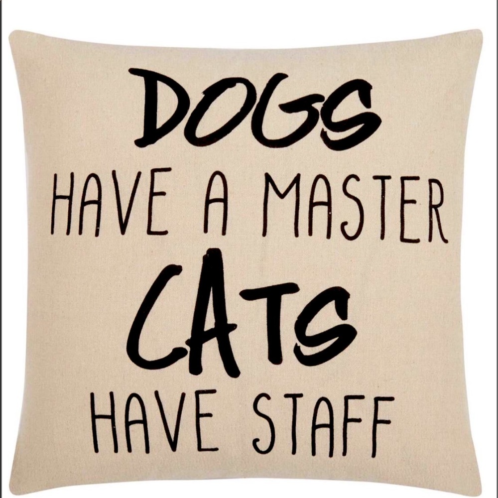 NWT Decorative Cushion Cover with fun saying!